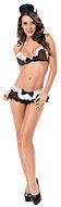 Cute french maid-style lingerie set, 4 delar